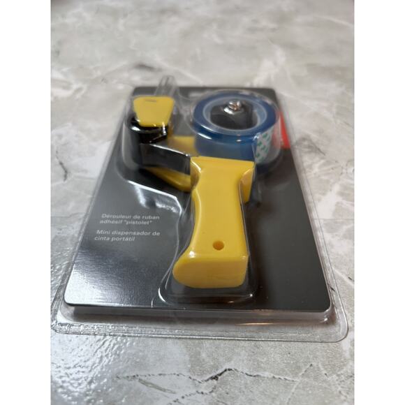 Kikkerland Mini Tape Gun & Neon Invisible Tape New In Package - Picture 2 of 3